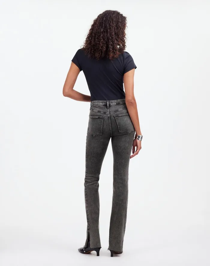 Women Jeans Madewell Kick Out FullLength Jeans Paynes Wash