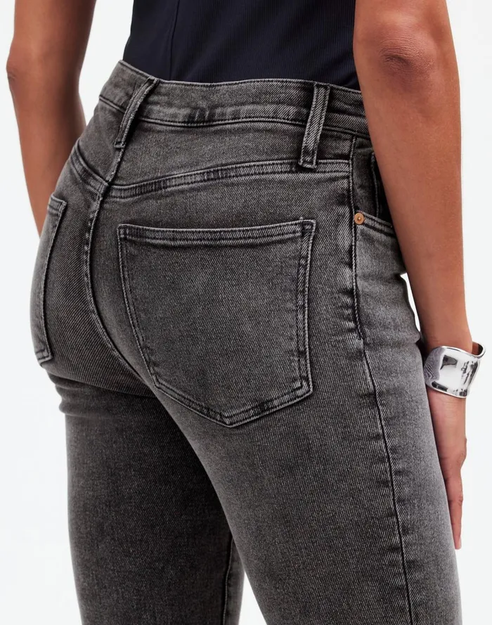 Women Jeans Madewell Kick Out FullLength Jeans Paynes Wash