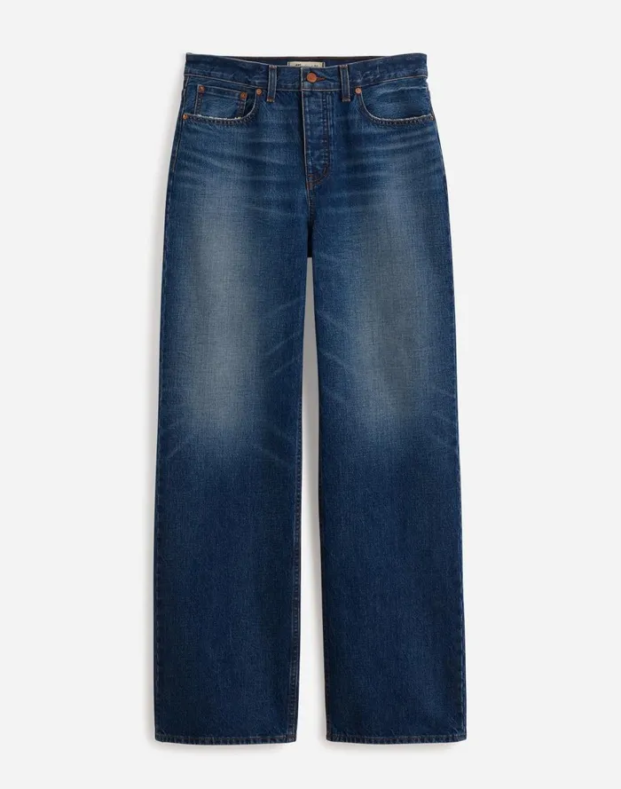 Women Jeans Madewell LowSlung Baggy Jeans Moffat Wash