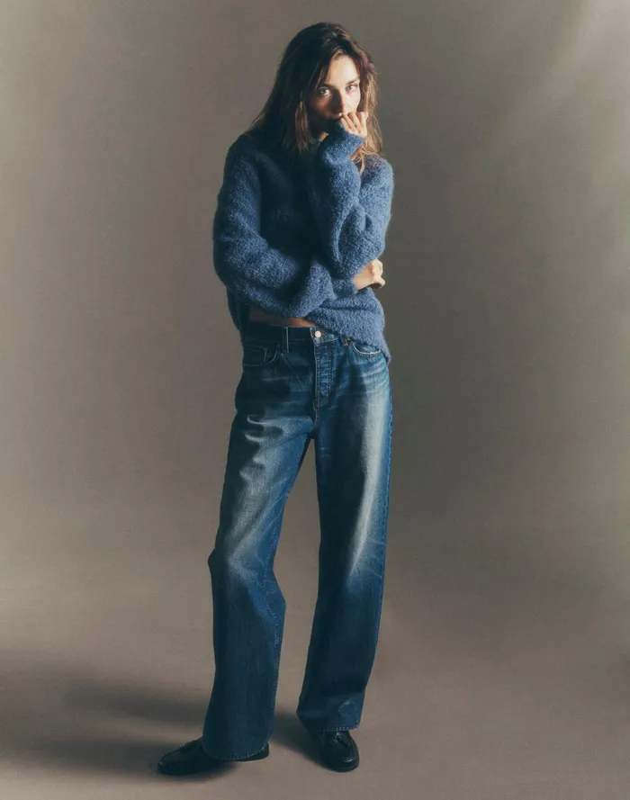 Women Jeans Madewell LowSlung Baggy Jeans Moffat Wash