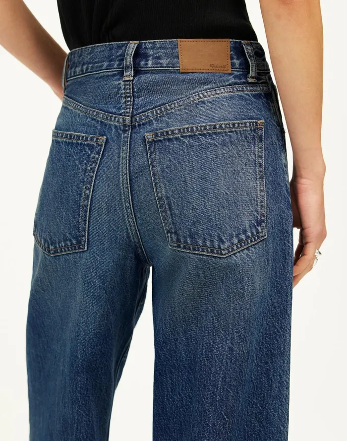Women Jeans Madewell SuperwideLeg Jeans Concho Wash