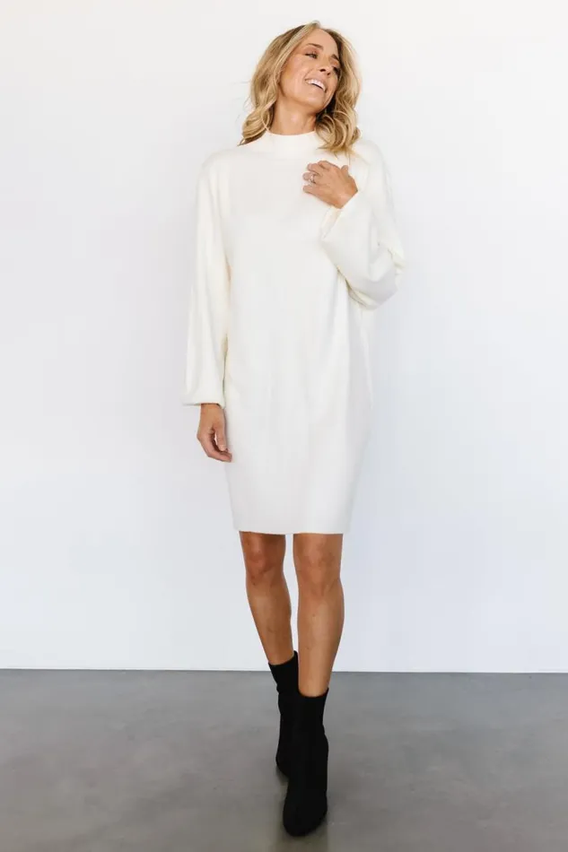 Women Jennings Sweater Dress Ivory Baltic Born Short Dresses