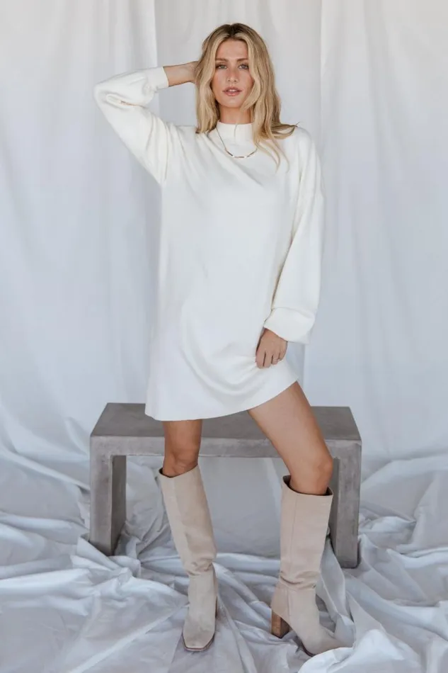 Women Jennings Sweater Dress Ivory Baltic Born Short Dresses Women Jennings Sweater Dress Ivory Baltic Born Short Dresses