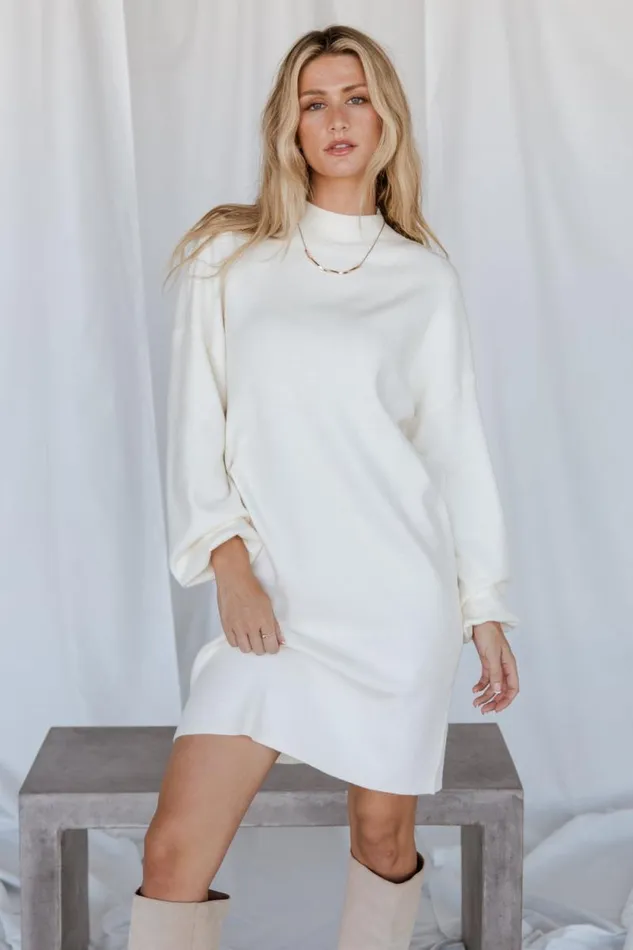 Women Jennings Sweater Dress Ivory Baltic Born Short Dresses Women Jennings Sweater Dress Ivory Baltic Born Short Dresses