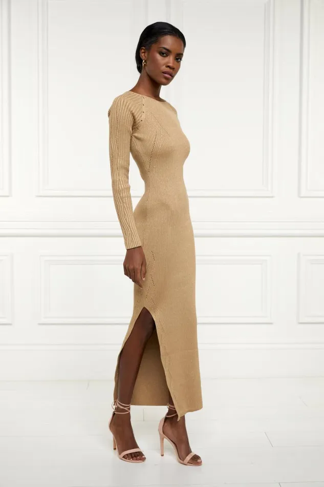 Women Jessica Maxi Dress Gold Holland Cooper Dresses