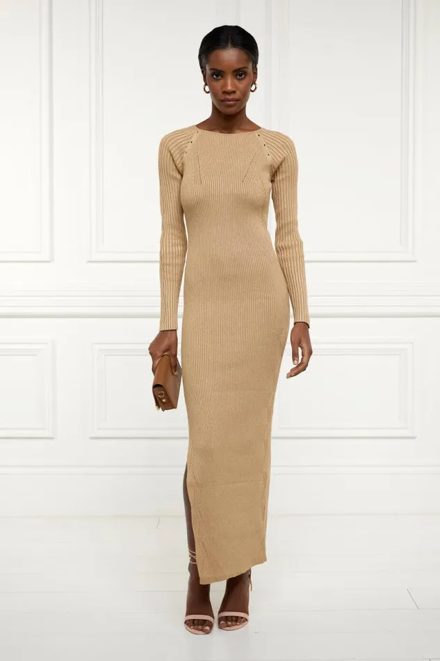 Women Jessica Maxi Dress Gold Holland Cooper Dresses
