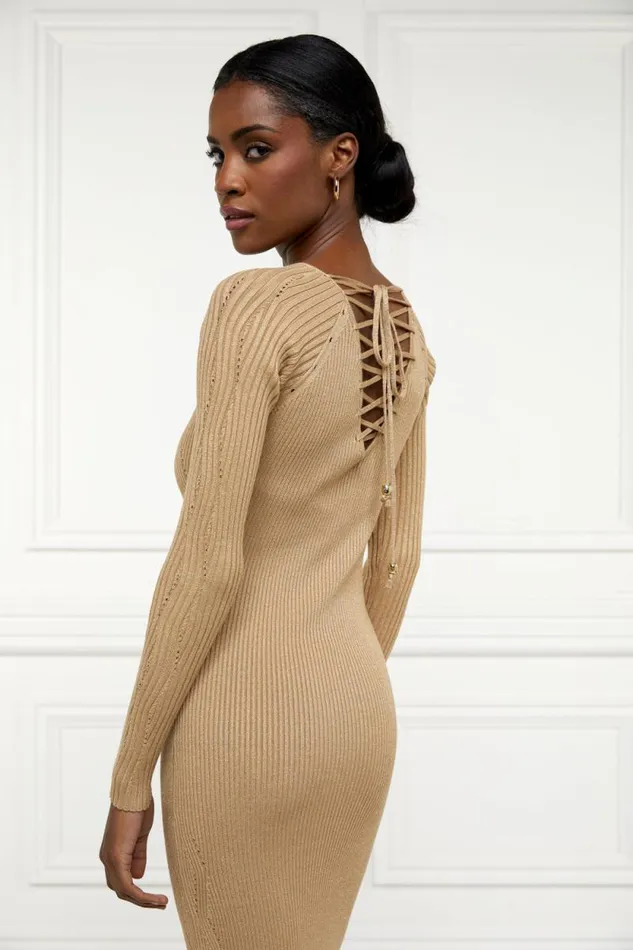 Women Jessica Maxi Dress Gold Holland Cooper Dresses
