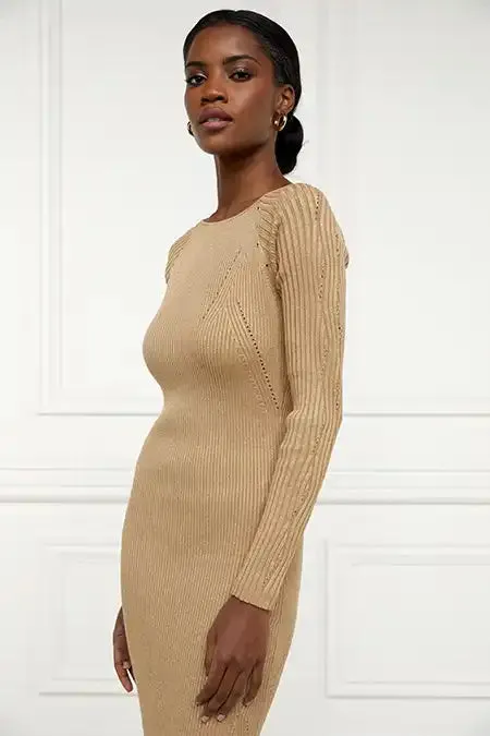 Women Jessica Maxi Dress Gold Holland Cooper Dresses
