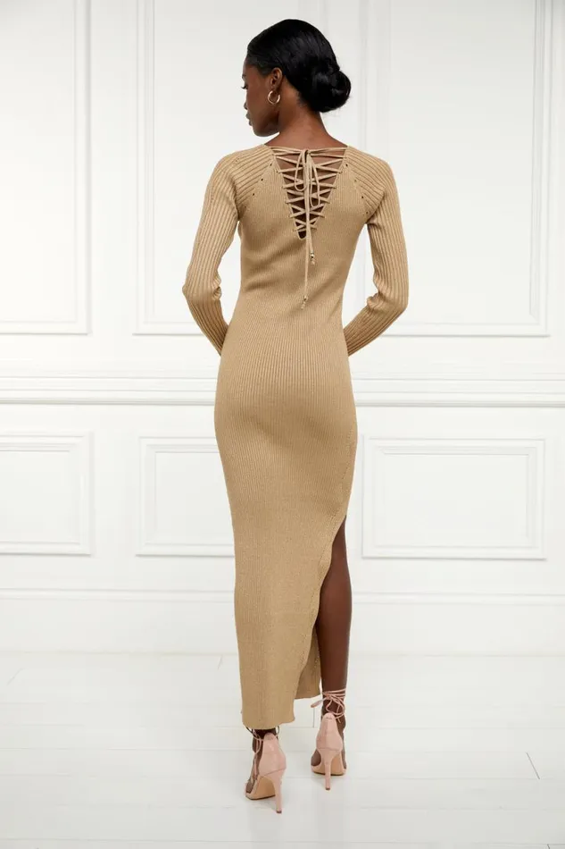 Women Jessica Maxi Dress Gold Holland Cooper Dresses