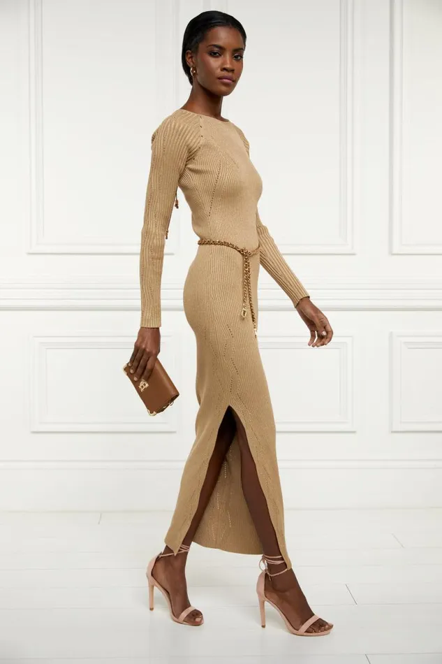 Women Jessica Maxi Dress Gold Holland Cooper Dresses