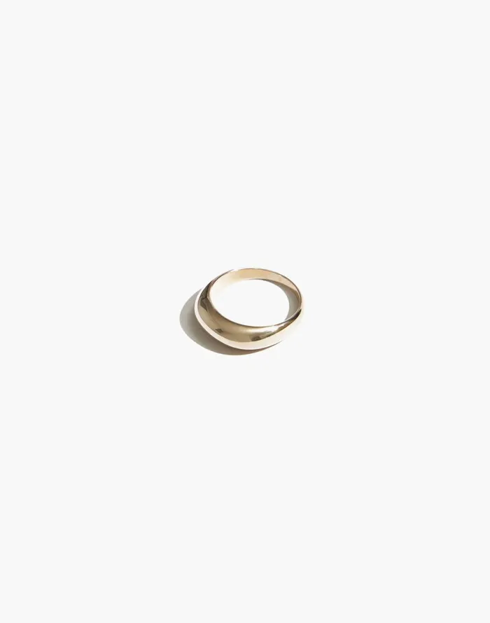 Women Jewelry Madewell Maslo Jewelry Mini Domed Ring Gold Gold
