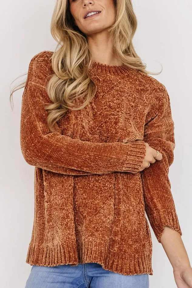 Women Jillian Knit Sweater Copper Baltic Born Sweaters Women Jillian Knit Sweater Copper Baltic Born Sweaters