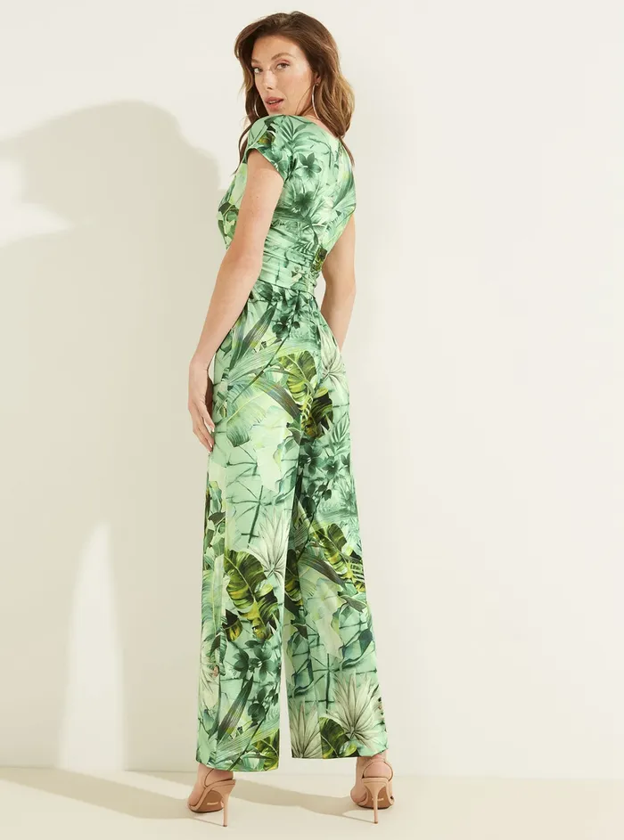 Women Jumpsuits and Rompers GUESS Banana Leaf Print Candice Jumpsuit