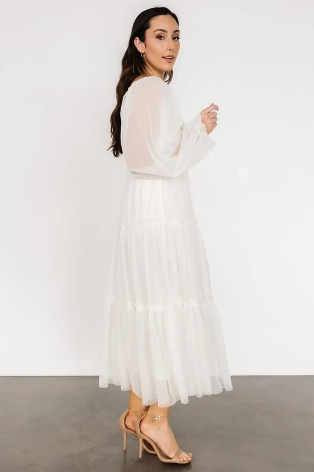 Women Katrina Tulle Maxi Dress Cream Baltic Born Tulle Styles