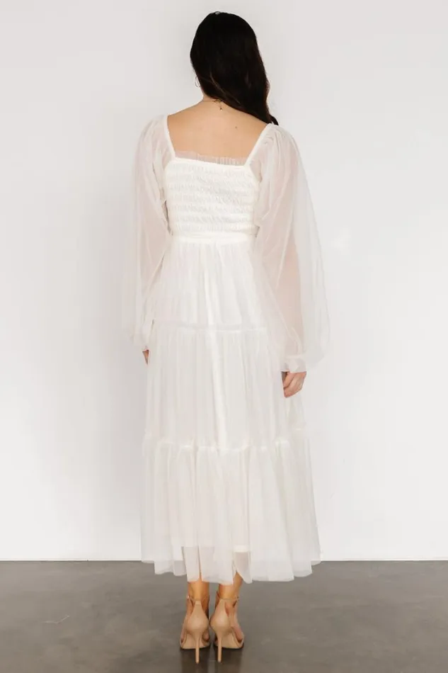 Women Katrina Tulle Maxi Dress Cream Baltic Born Tulle Styles