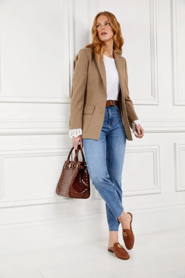 Women Kingston Loafer Tan Leather Holland Cooper Loafers
