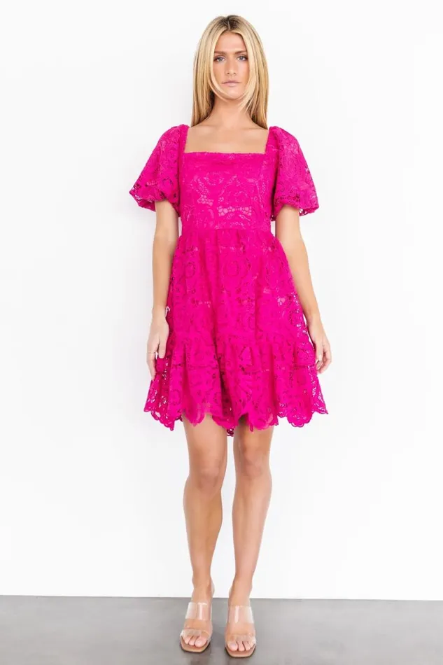 Women Kinley Lace Short Dress Fuchsia Baltic Born Short Dresses