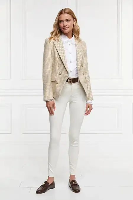 Women Knightsbridge Blazer Camel Puppy Tooth Holland Cooper Tailoring