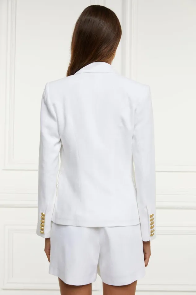 Women Knightsbridge Blazer Oyster Linen Holland Cooper Tailoring