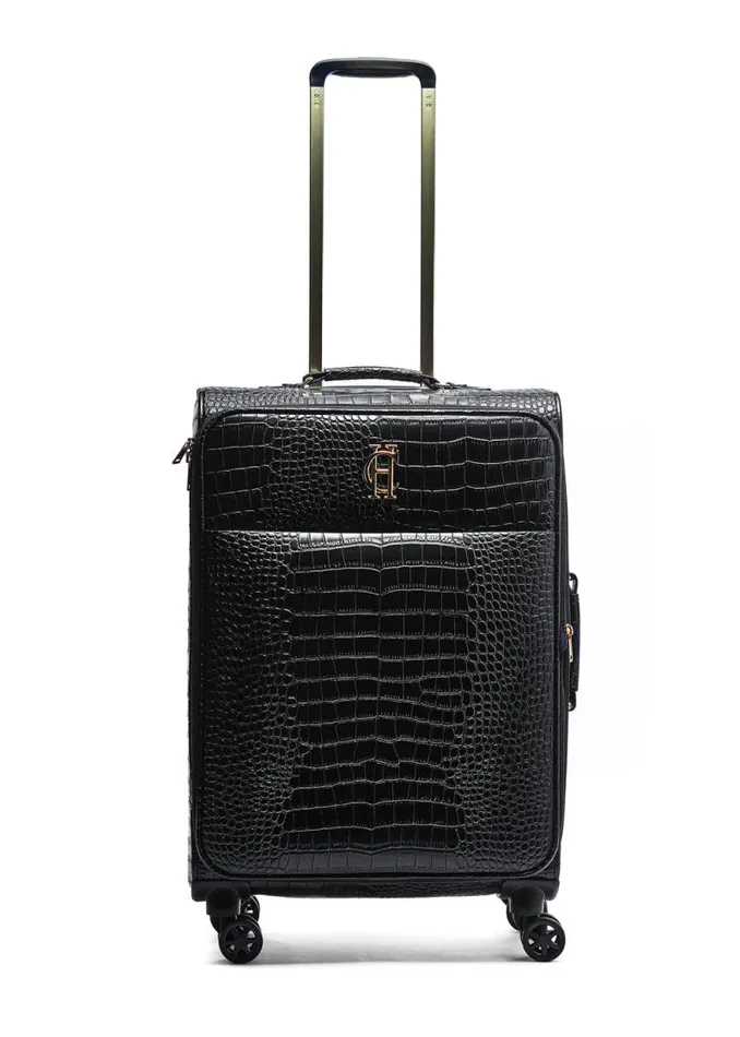 Women Knightsbridge Large Suitcase Black Croc Holland Cooper Bags Women Knightsbridge Large Suitcase Black Croc Holland Cooper Bags