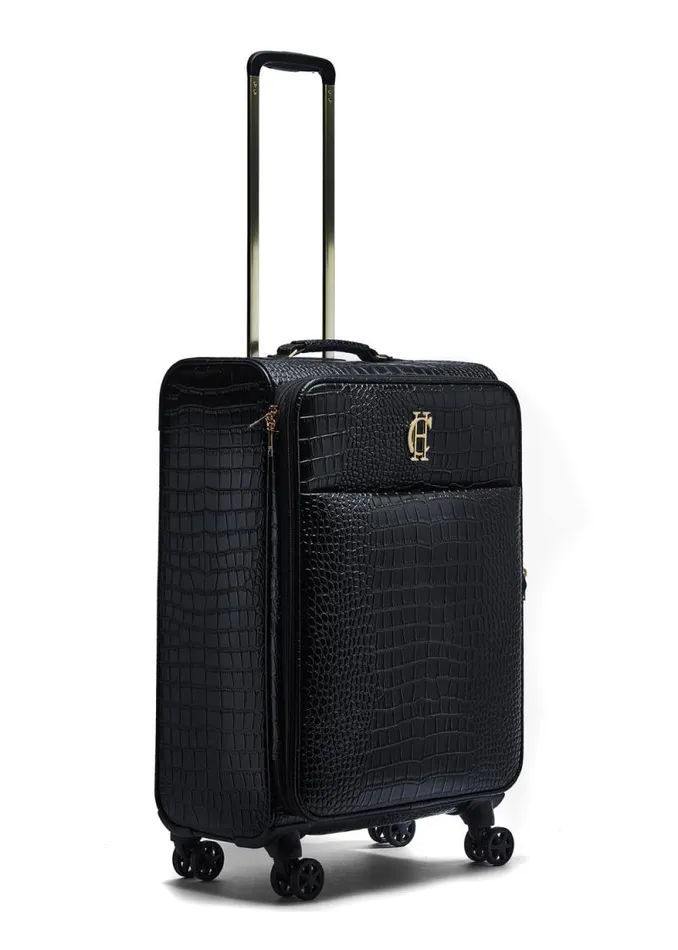 Women Knightsbridge Large Suitcase Black Croc Holland Cooper Bags Women Knightsbridge Large Suitcase Black Croc Holland Cooper Bags