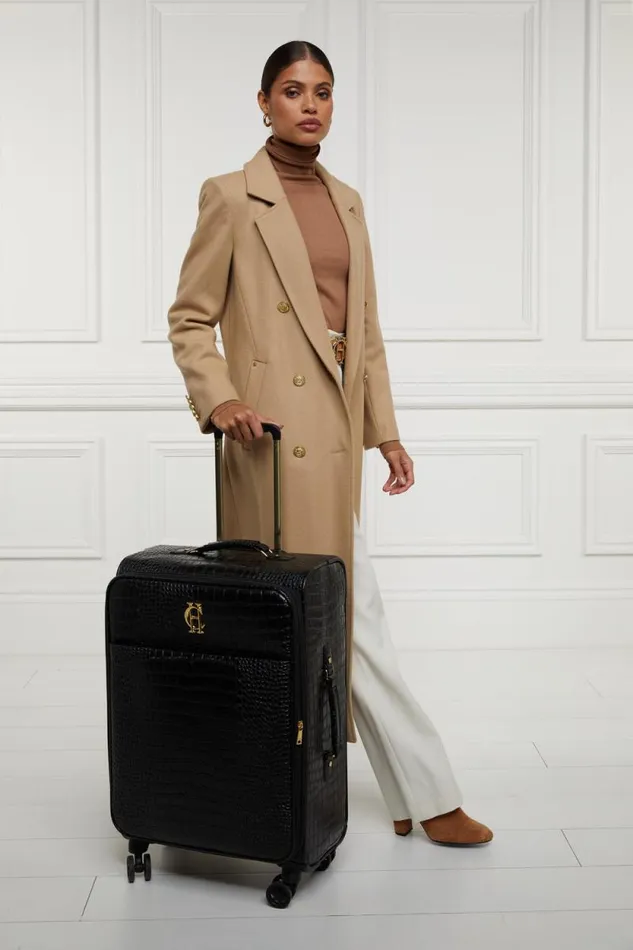 Women Knightsbridge Large Suitcase Black Croc Holland Cooper Bags Women Knightsbridge Large Suitcase Black Croc Holland Cooper Bags