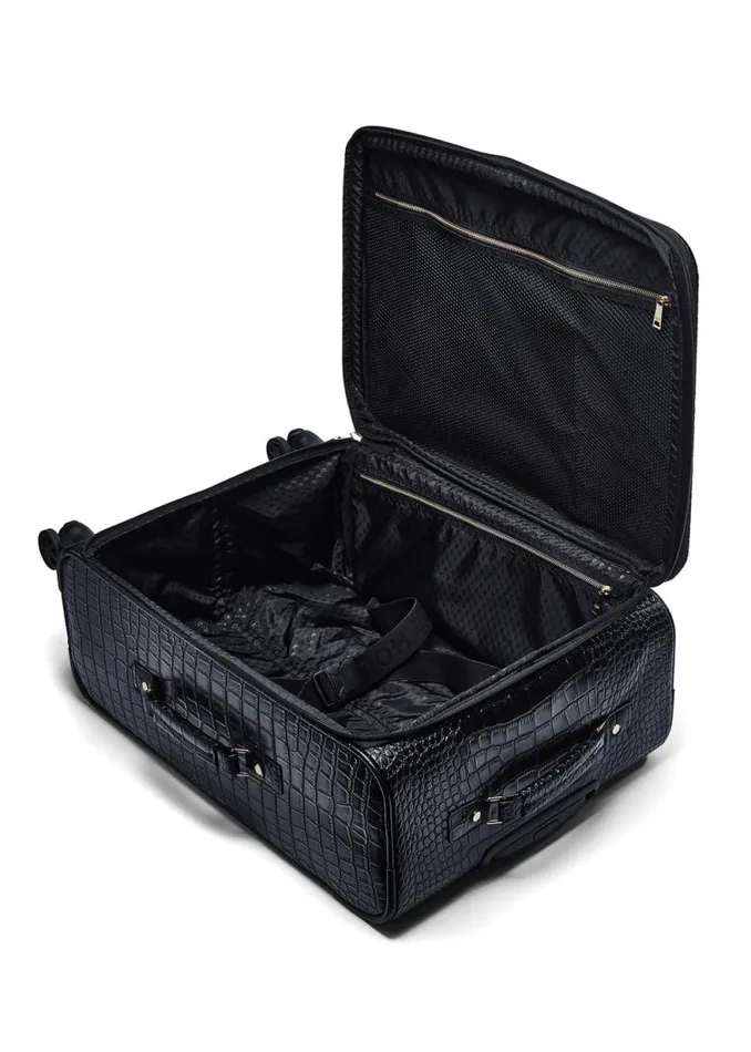 Women Knightsbridge Large Suitcase Black Croc Holland Cooper Bags Women Knightsbridge Large Suitcase Black Croc Holland Cooper Bags