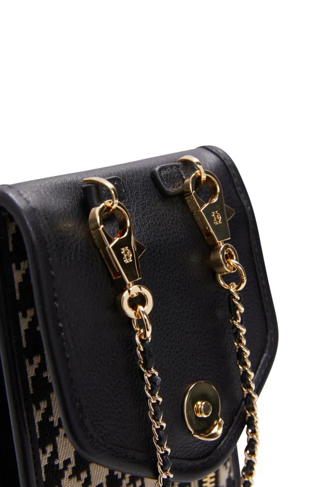 Women Knightsbridge Phone Pouch Ecru Houndstooth Holland Cooper Bags Women Knightsbridge Phone Pouch Ecru Houndstooth Holland Cooper Bags