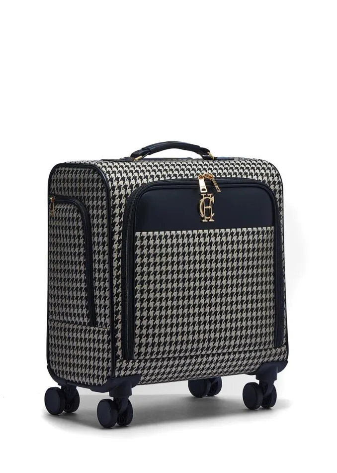 Women Knightsbridge Small Suitcase Ecru Houndstooth Holland Cooper Bags Women Knightsbridge Small Suitcase Ecru Houndstooth Holland Cooper Bags