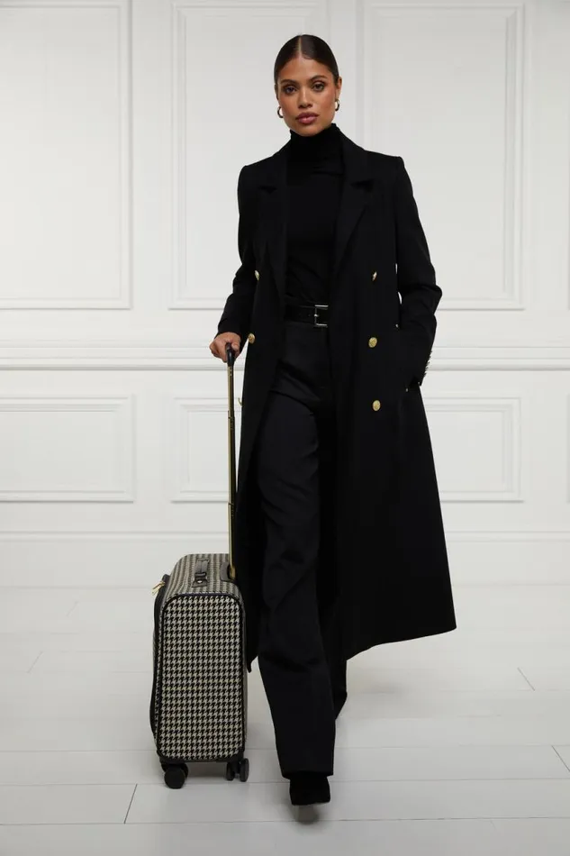 Women Knightsbridge Small Suitcase Ecru Houndstooth Holland Cooper Bags Women Knightsbridge Small Suitcase Ecru Houndstooth Holland Cooper Bags