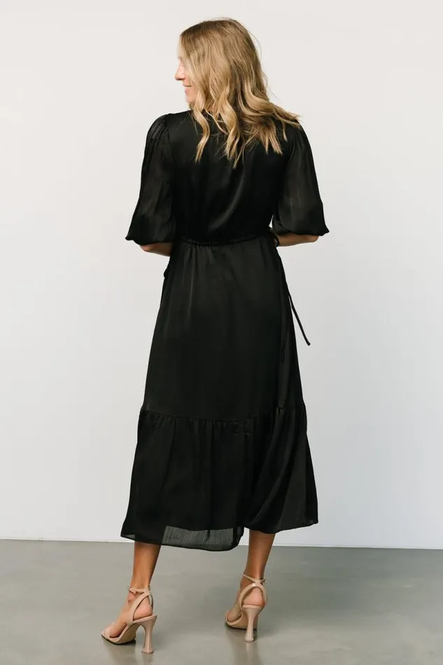 Women Lauretta Tie Waist Dress Black Baltic Born Bump Friendly Women Lauretta Tie Waist Dress Black Baltic Born Bump Friendly
