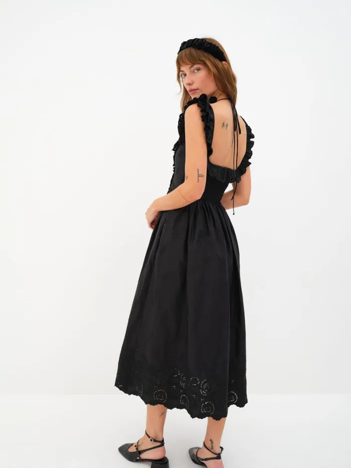 Women Lindsey Midi Dress Black For Love and Lemons Dresses Women Lindsey Midi Dress Black For Love and Lemons Dresses