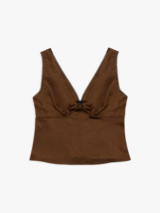 Women Lisa Says Gah Lia Top Chocolate Tops