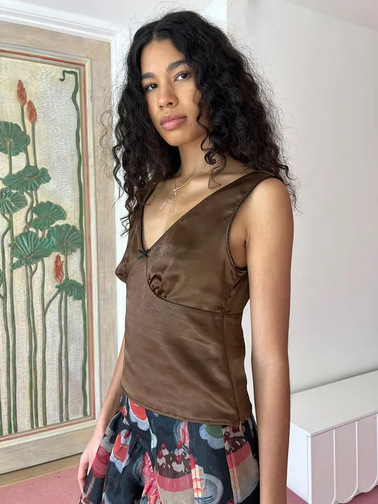 Women Lisa Says Gah Lia Top Chocolate Tops