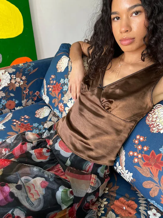 Women Lisa Says Gah Lia Top Chocolate Tops