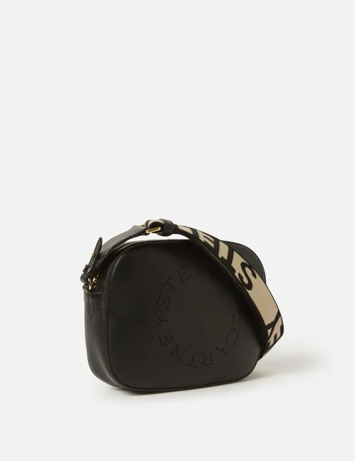 Women Logo Crossbody Camera Bag Black Stella McCartney Crossbody Bags Women Logo Crossbody Camera Bag Black Stella McCartney Crossbody Bags