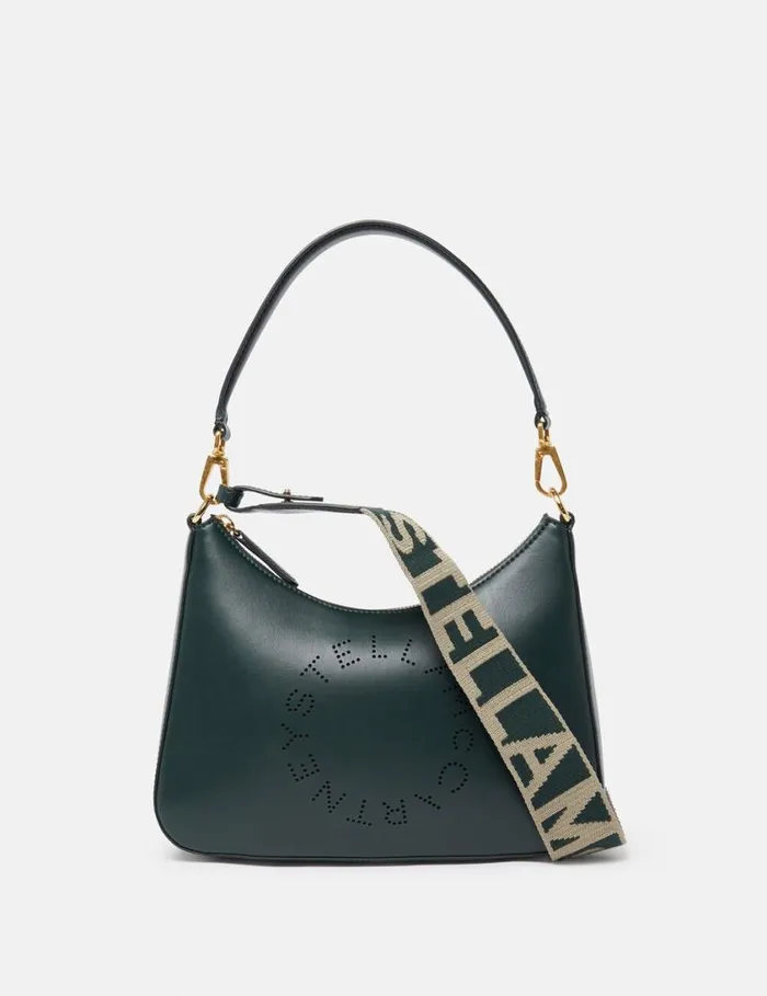 Women Logo Crossbody Shoulder Bag Pine Green Stella McCartney Mini Bags And Clutches