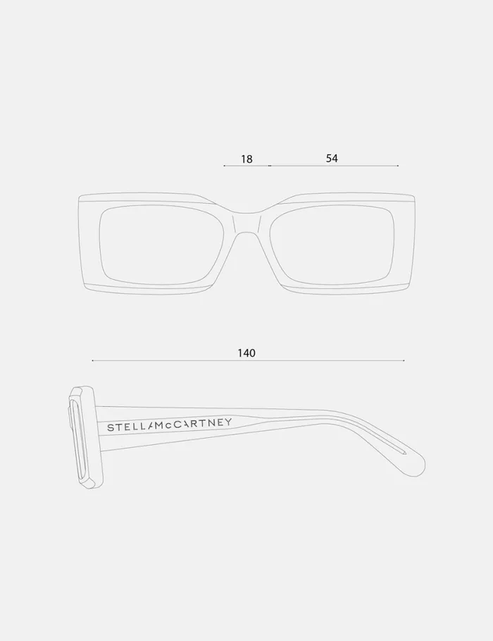 Women LogoEngraved Rectangular Sunglasses Black Stella McCartney Sunglasses Women LogoEngraved Rectangular Sunglasses Black Stella McCartney Sunglasses