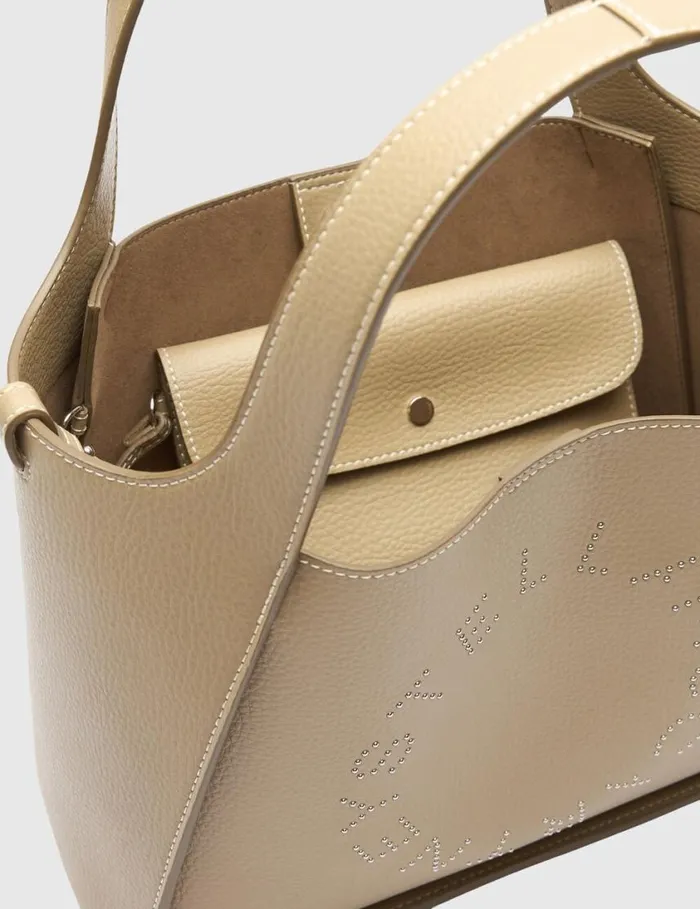 Women Logo Top Handle Crossbody Tote Bag Bamboo Stella McCartney TopHandle Bags Women Logo Top Handle Crossbody Tote Bag Bamboo Stella McCartney TopHandle Bags
