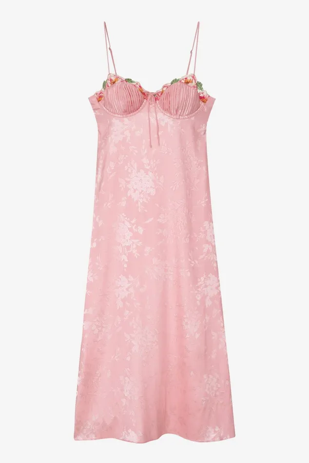 Women Lola Midi Slip Dress Pink For Love and Lemons Dresses Women Lola Midi Slip Dress Pink For Love and Lemons Dresses