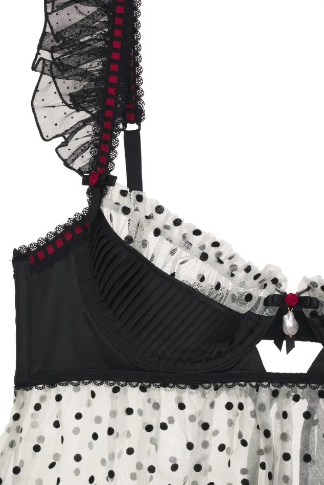 Women Lucinda Babydoll Slip Dress Black For Love and Lemons Lingerie Women Lucinda Babydoll Slip Dress Black For Love and Lemons Lingerie