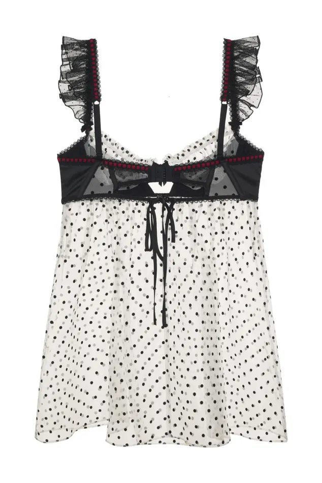 Women Lucinda Babydoll Slip Dress Black For Love and Lemons Lingerie Women Lucinda Babydoll Slip Dress Black For Love and Lemons Lingerie