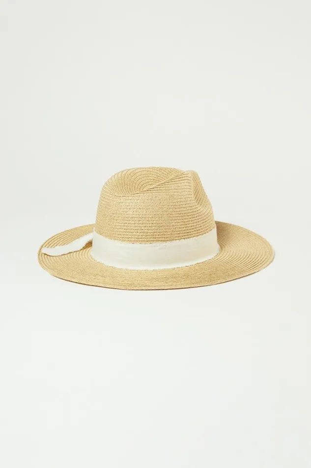 Women Lucky Brand Hats Cream Ribbon Ranger Hat Natural