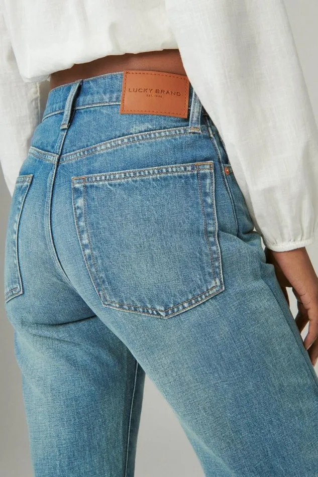 Women Lucky Brand Jeans 90s Loose Crop Golden Valley