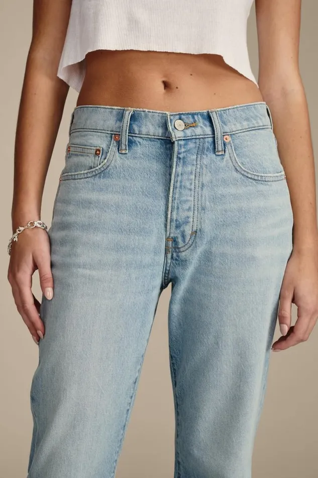 Women Lucky Brand Jeans 90s Loose Crop Sky High