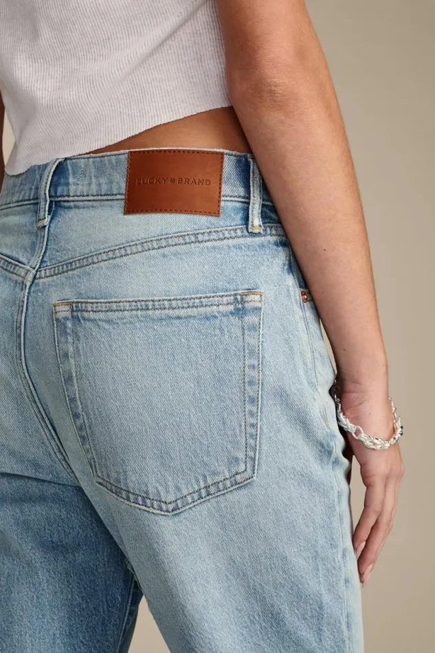 Women Lucky Brand Jeans 90s Loose Crop Sky High