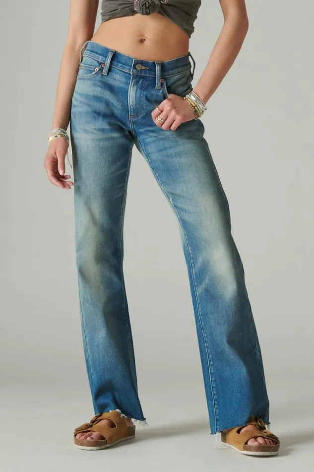 Women Lucky Brand Jeans Easy Rider Boot Golden Valley