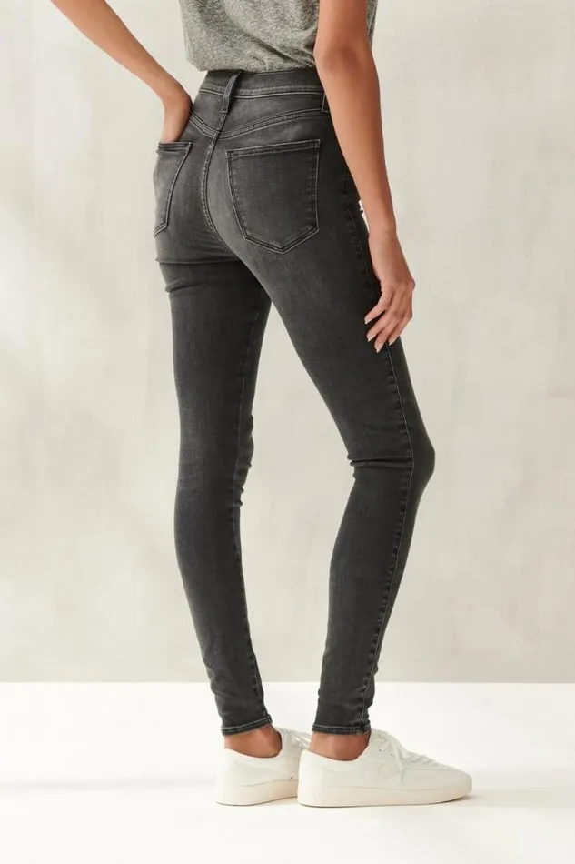 Women Lucky Brand Jeans Uni Fit High Rise Skinny Jean Global Grey