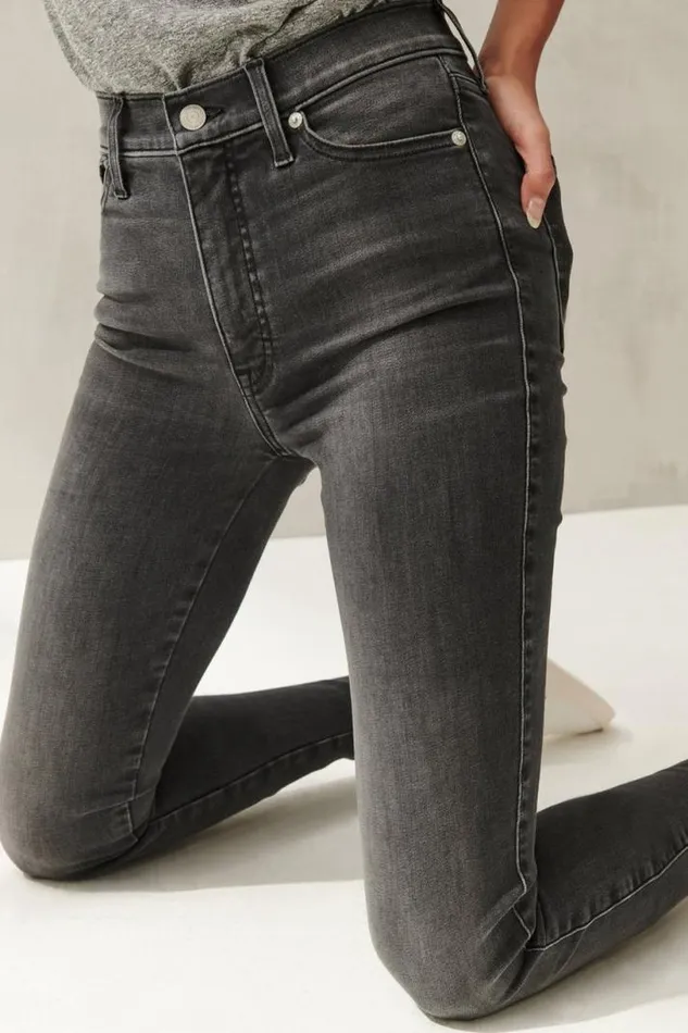 Women Lucky Brand Jeans Uni Fit High Rise Skinny Jean Global Grey
