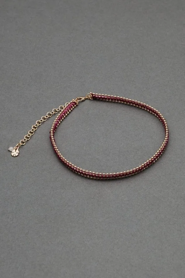 Women Lucky Brand Jewelry Braided Chain Necklace Gold